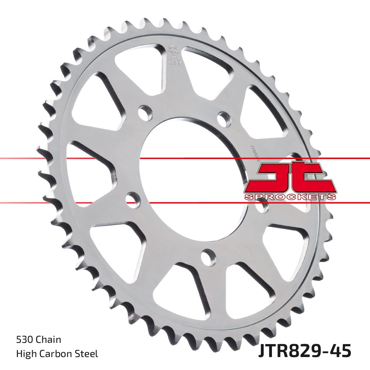 Bakdrev stål 530, 45T til Suzuki — JT Sprockets JTR829.45ZBK