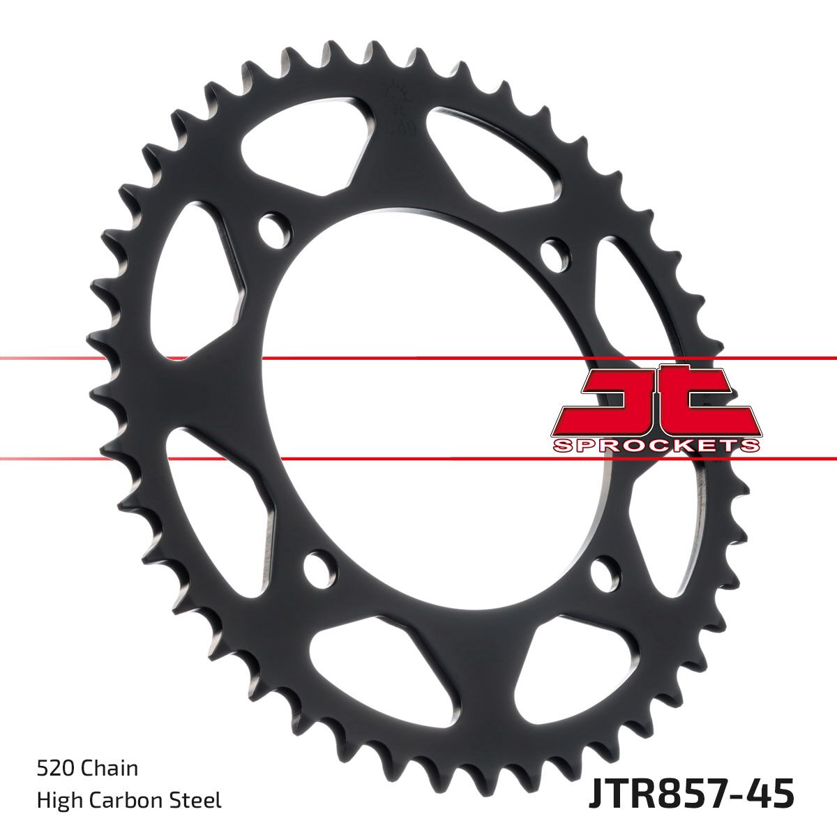 Bakdrev stål 520, 45T — JT Sprockets JTR857.45ZBK