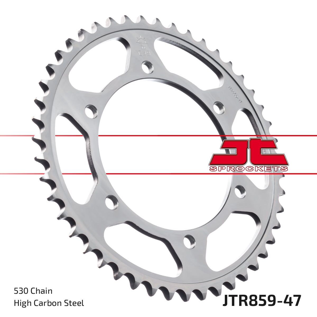 Bakdrev stål 530, 47T til Yamaha — JT Sprockets JTR859.47ZBK