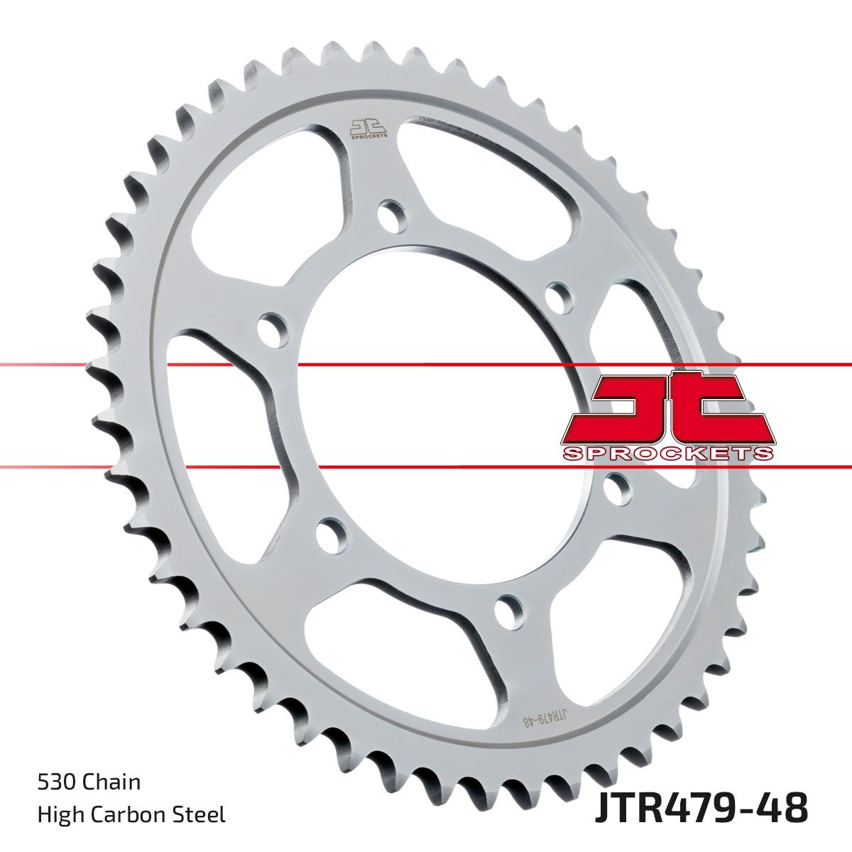 Bakdrev stål 530, 48T — JT Sprockets JTR479.48ZBK
