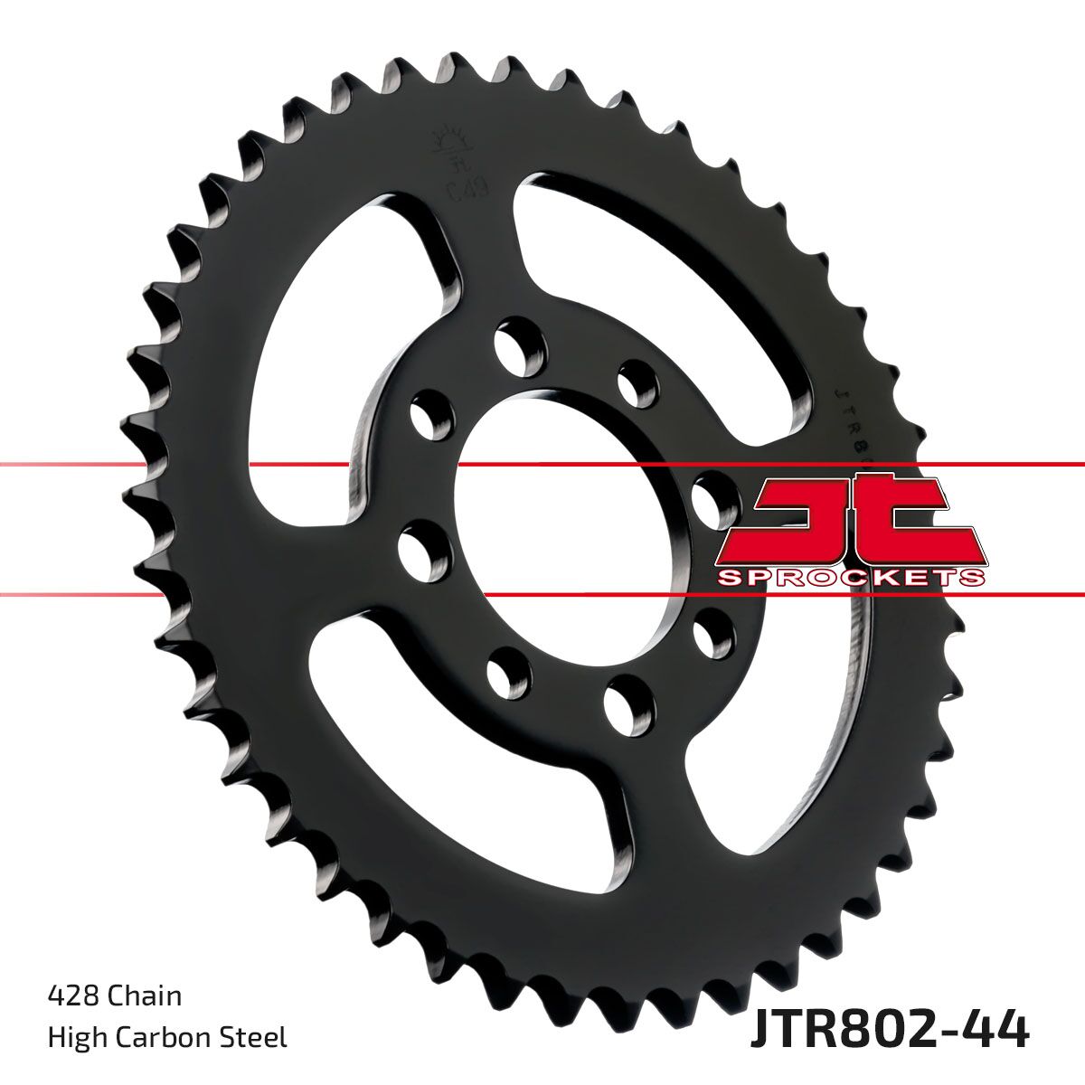 Bakdrev stål 428, 44T — JT Sprockets JTR802.44