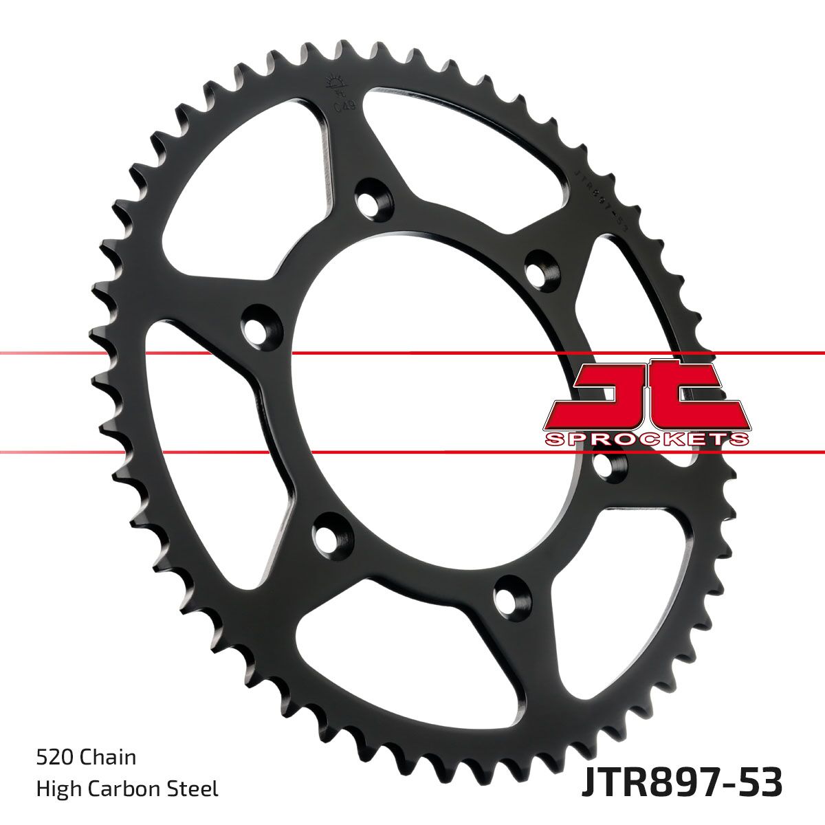 Bakdrev stål 520, 53T — JT Sprockets JTR897.53