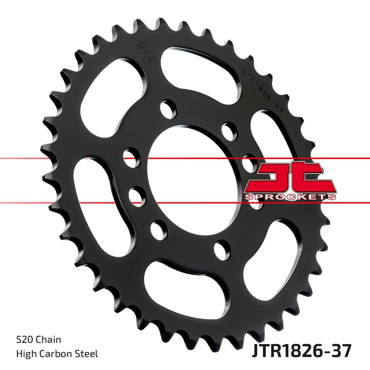 Bakdrev stål 520, 37T — JT Sprockets JTR1826.37