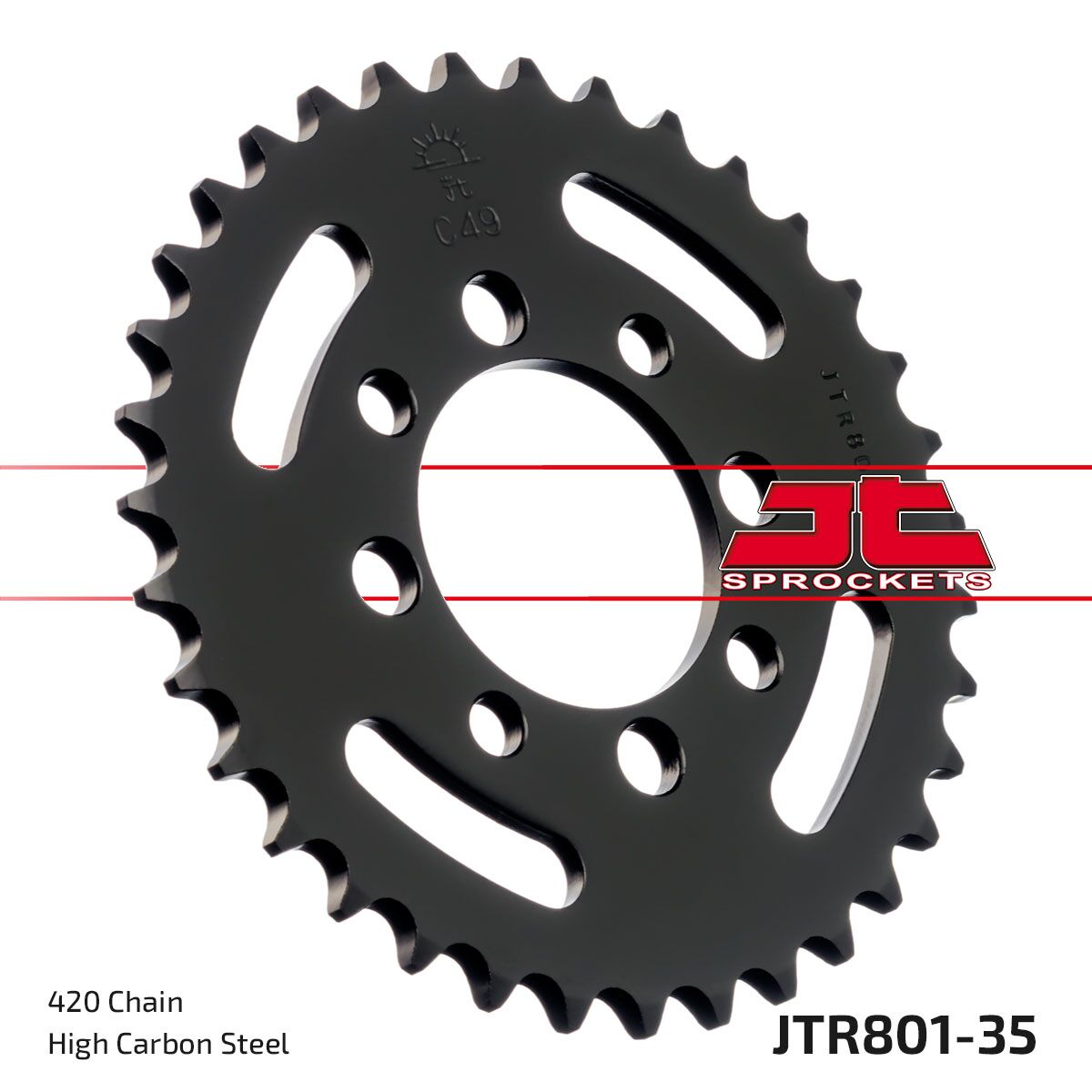 Bakdrev stål 420, 35T — JT Sprockets JTR801.35