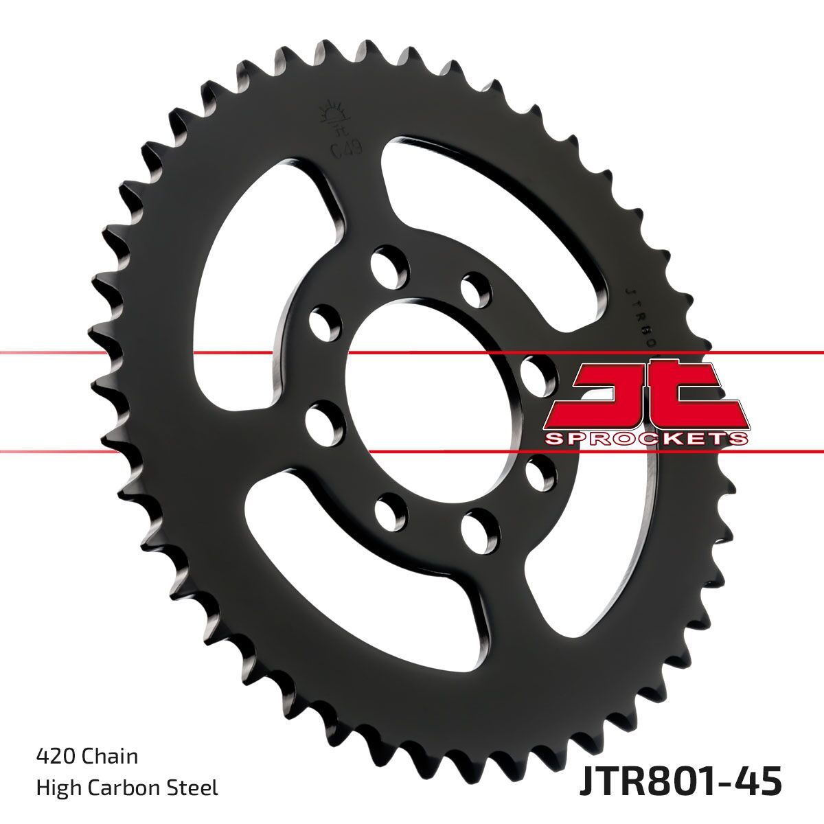 Bakdrev stål 420, 45T — JT Sprockets JTR801.45