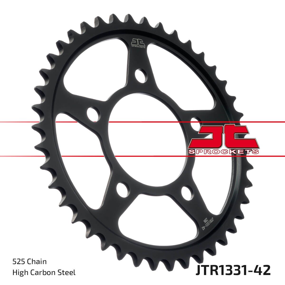 Bakdrev stål 525, 42T til Honda CRF 1100 L ABS — JT Sprockets JTR1331.42ZBK