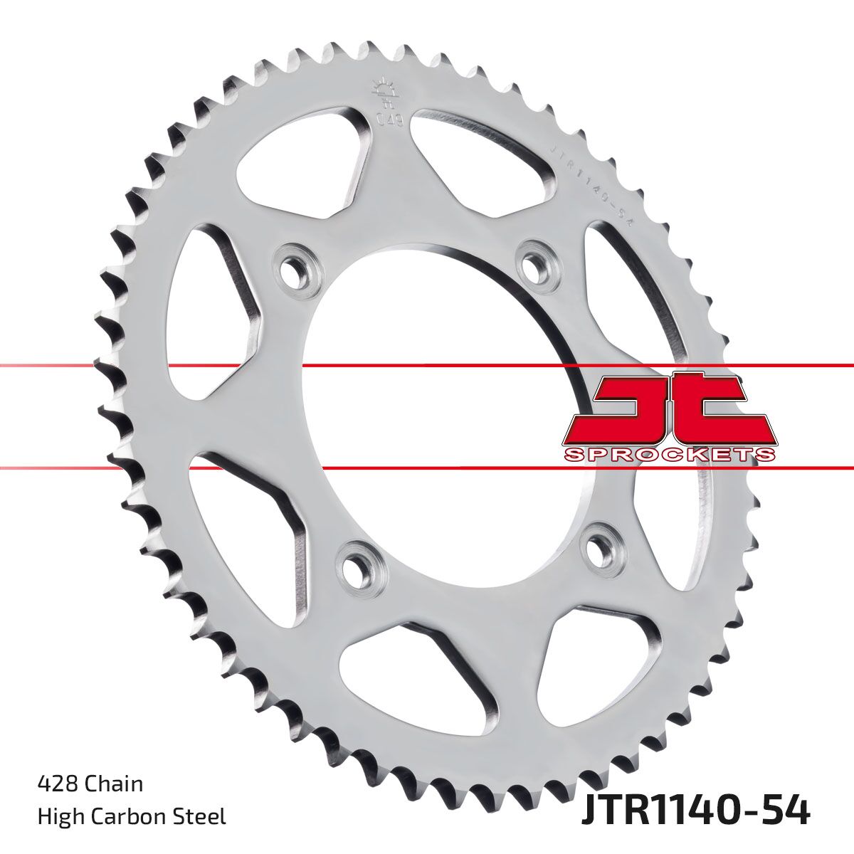 Bakdrev stål 428, 54T til Beta — JT Sprockets JTR1140.54