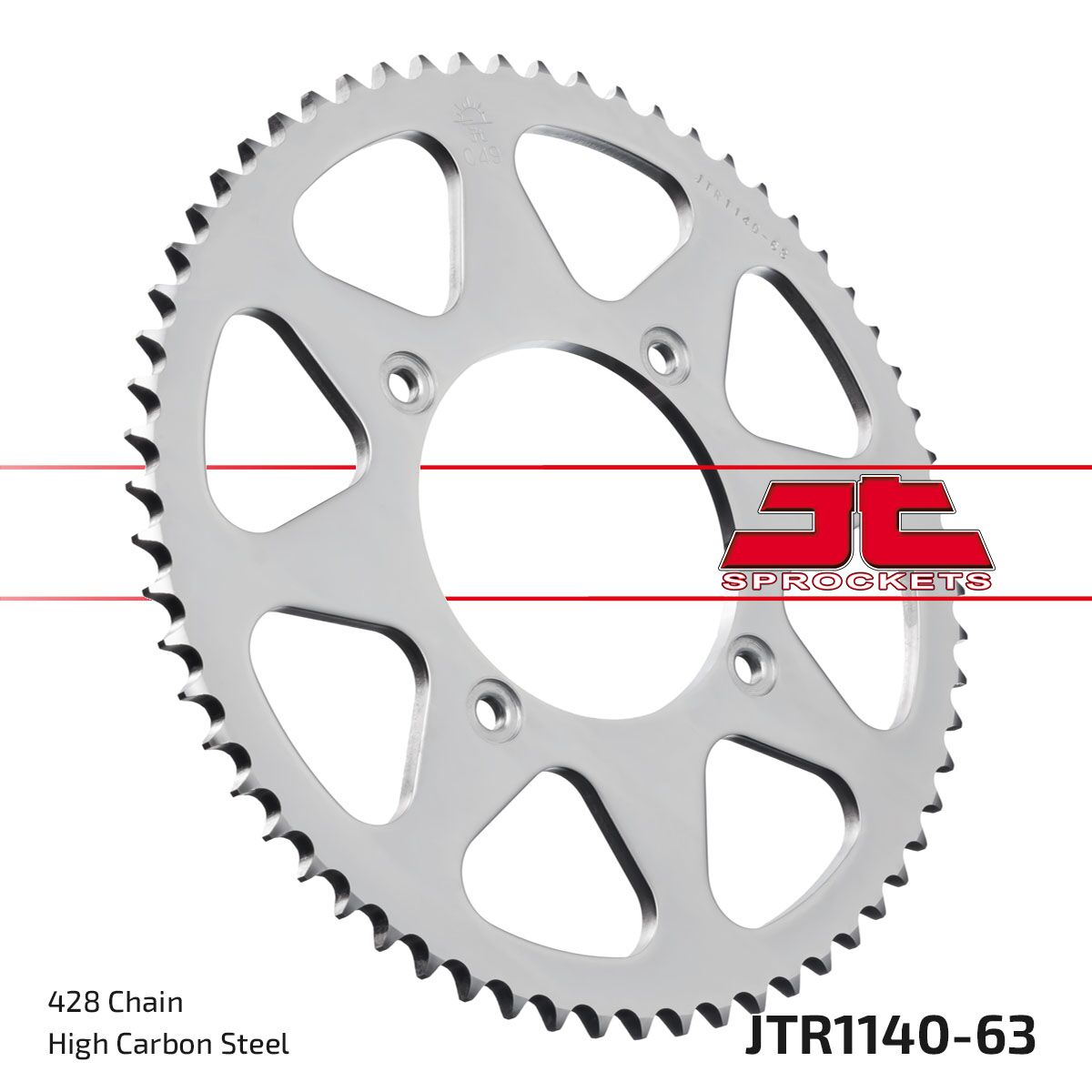 Bakdrev stål 428, 63T til Beta — JT Sprockets JTR1140.63
