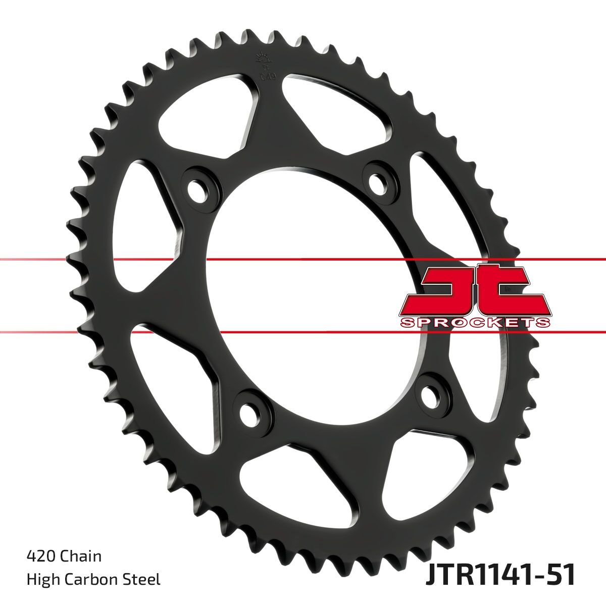 Bakdrev stål 420, 51T til Beta RR 50 — JT Sprockets JTR1141.51