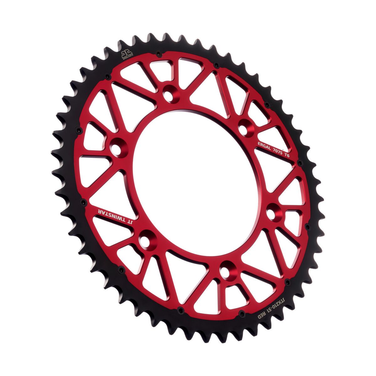Bakdrev stål 51T til Honda — JT Sprockets JTX210.51RED