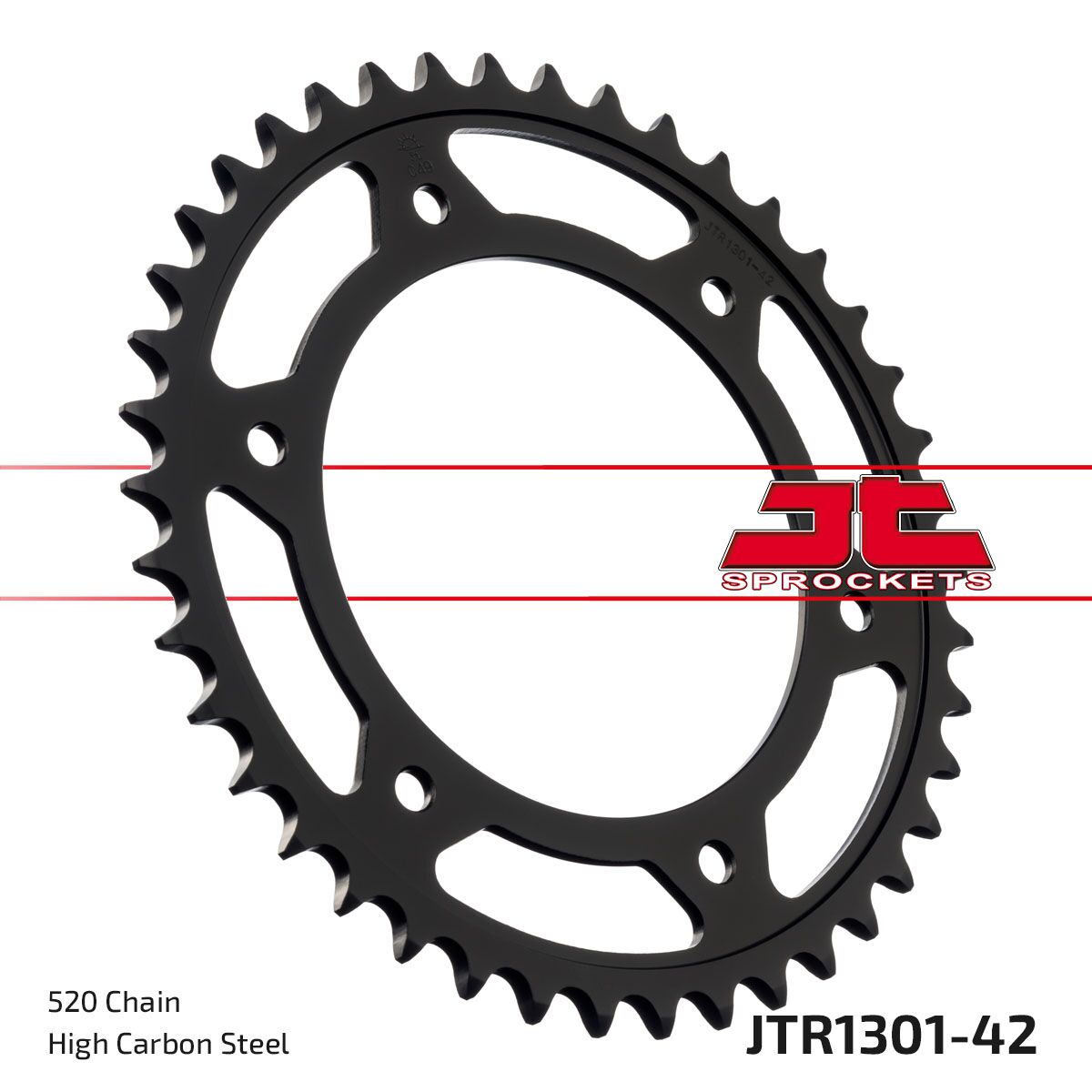 Bakdrev stål 520, 42T til Honda CRF 300 L — JT Sprockets JTR1301.42