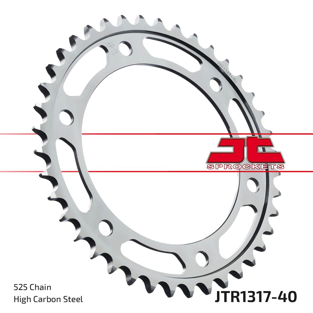 Bakdrev stål 525, 40T til Honda — JT Sprockets JTR1317.40