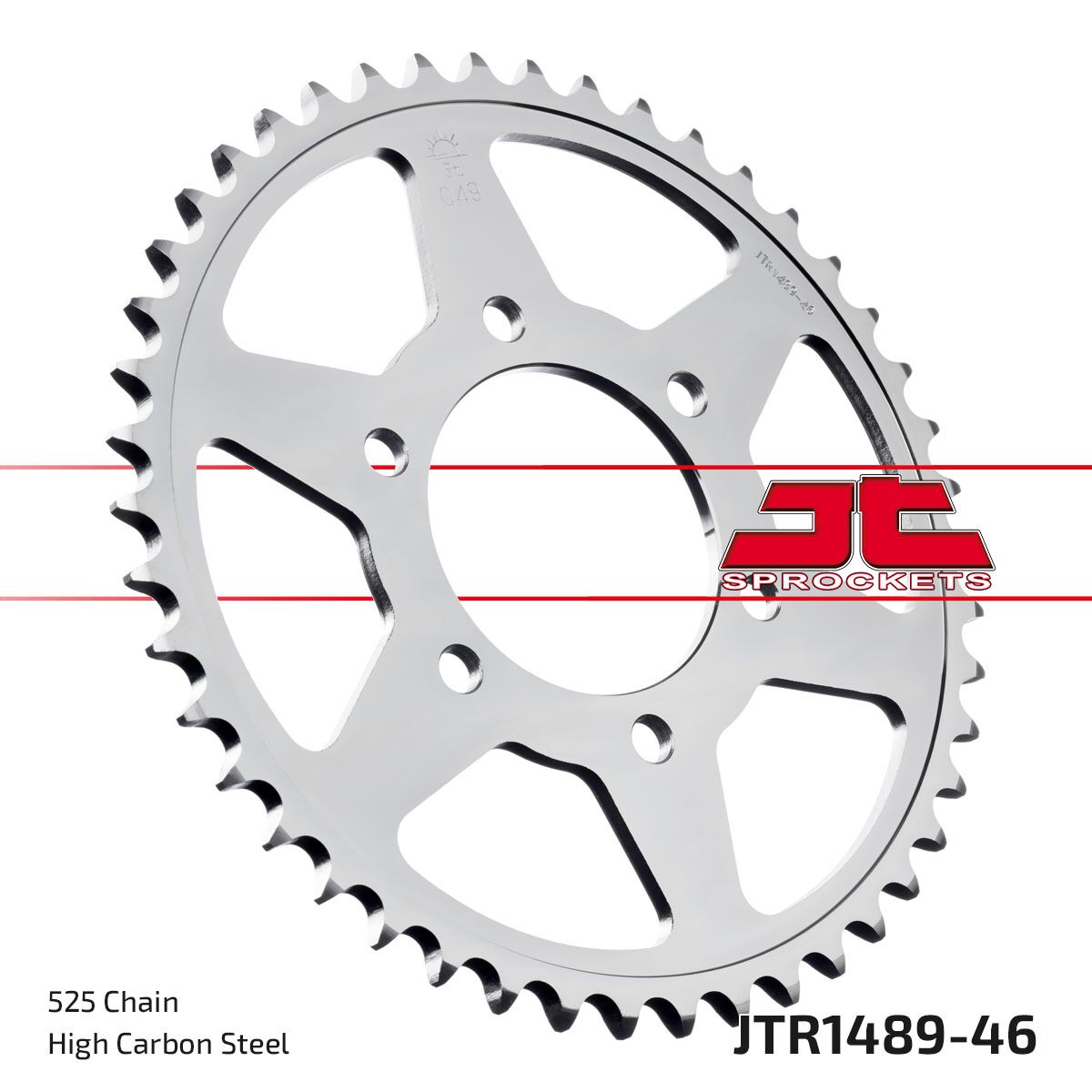 Bakdrev stål 525, 46T til Kawasaki — JT Sprockets JTR1489.46