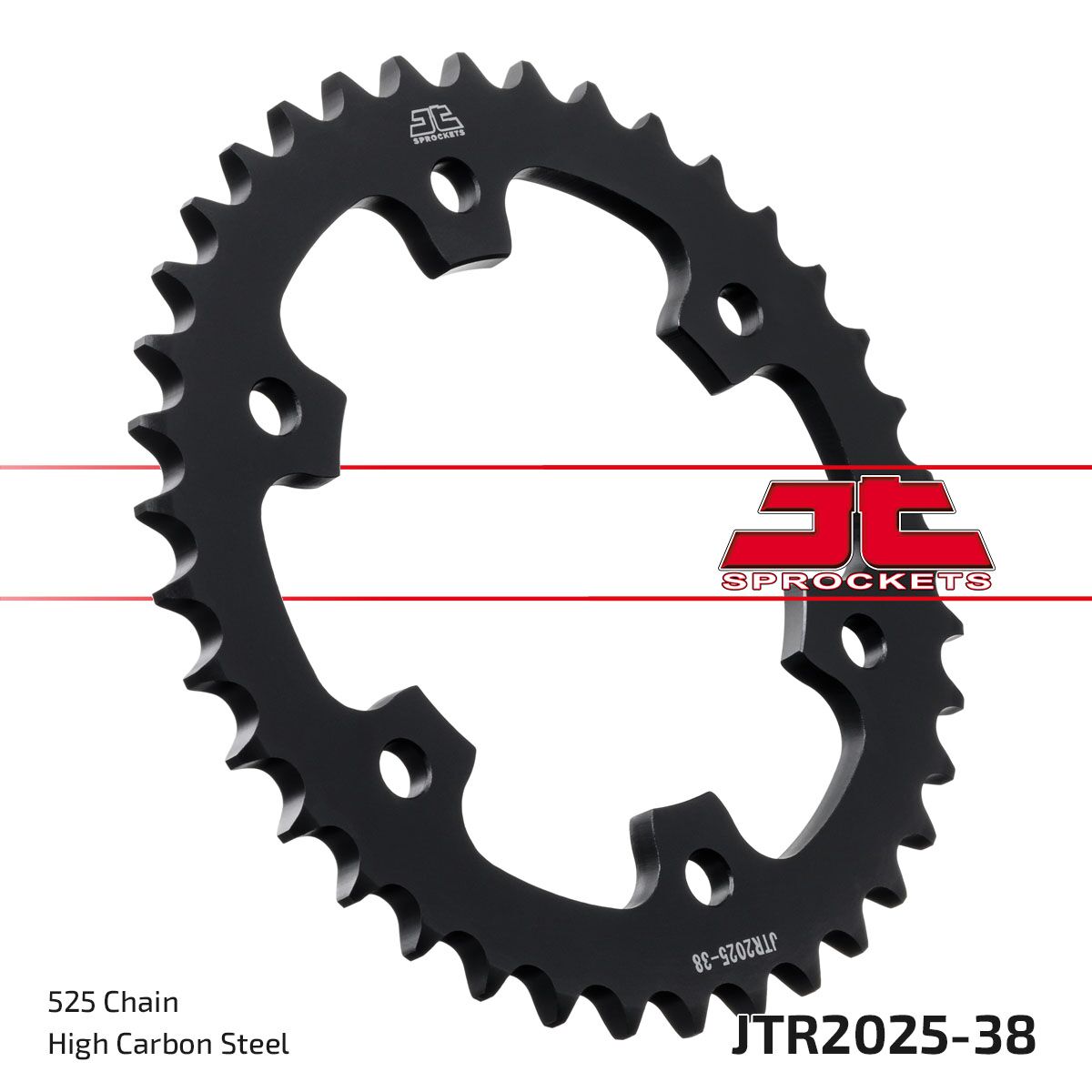 Bakdrev stål 525, 38T til Royal Enfield CONTINENTAL GT 650 EFI ABS — JT Sprockets JTR2025.38
