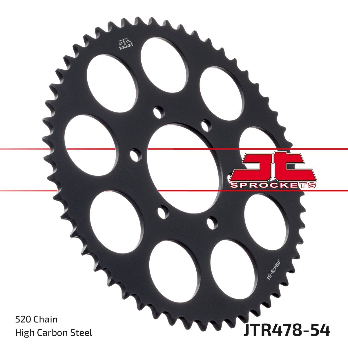 Bakdrev stål 520, 54T til CFMOTO GT 400 ABS — JT Sprockets JTR478.54