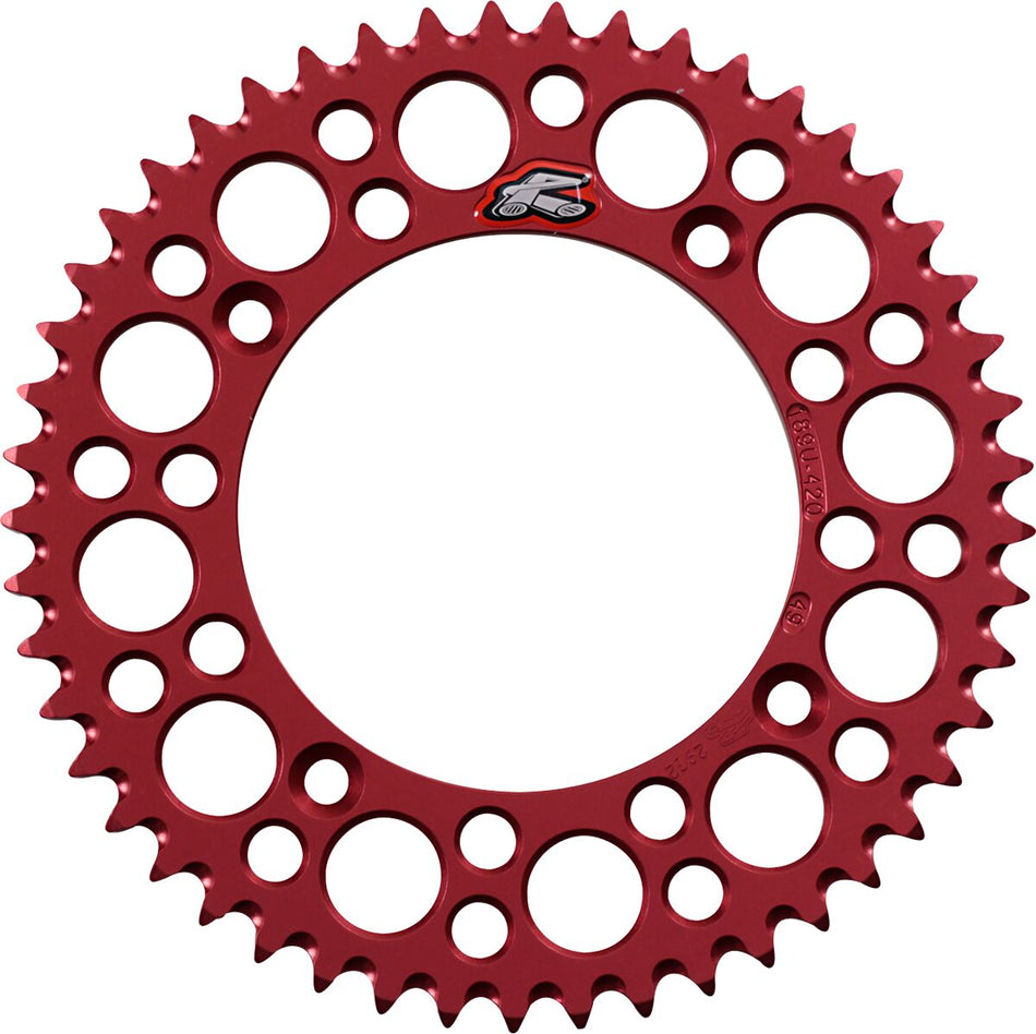Bakdrev aluminium 420, 49T til Honda — Renthal 189U-420-49GRRD