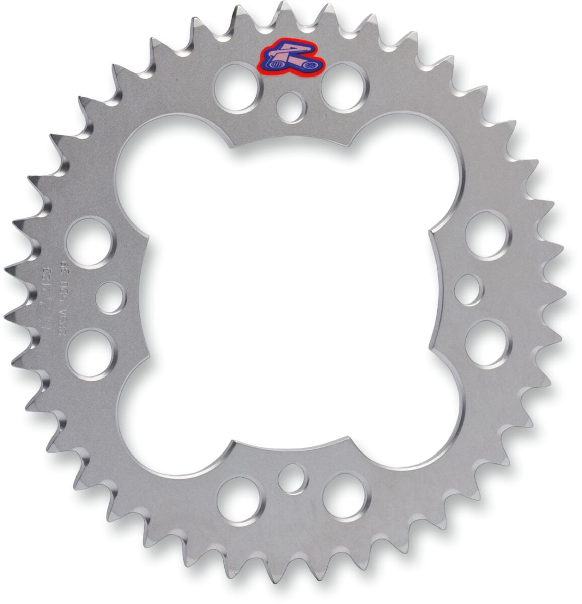 Bakdrev aluminium 520, 38T til Kawasaki KFX 450 R 2x4 — Renthal 223A-520-38GESI