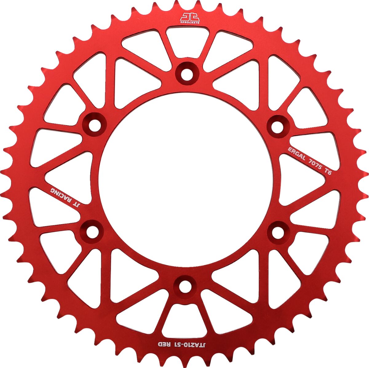 Bakdrev aluminium 51T — JT Sprockets JTA210.51RED