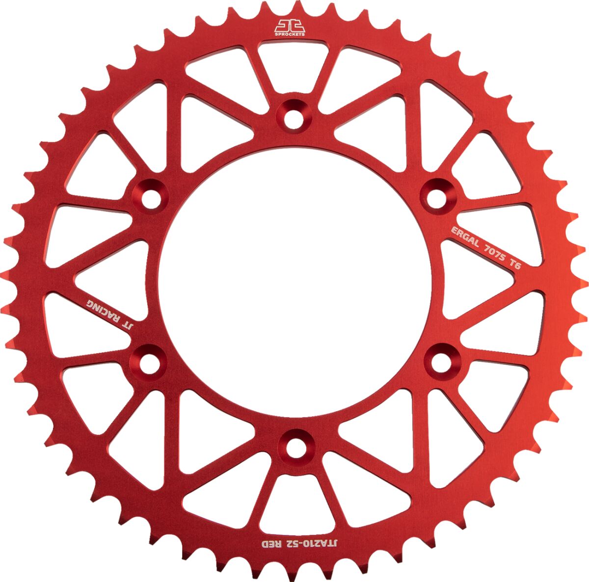 Bakdrev aluminium 52T — JT Sprockets JTA210.52RED