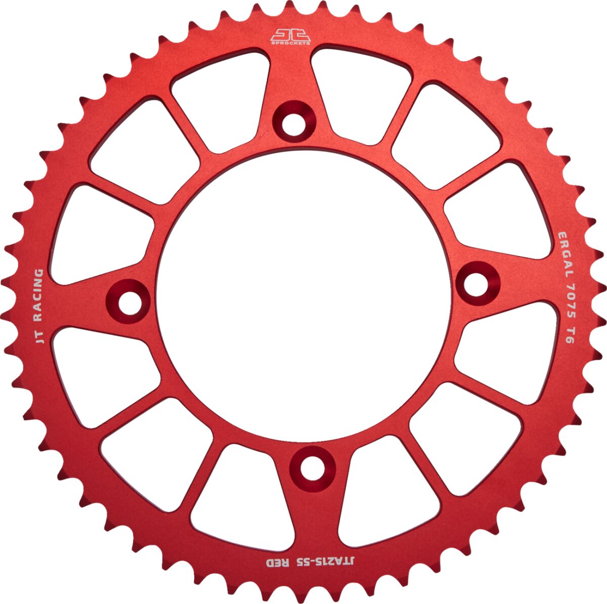 Bakdrev aluminium 55T — JT Sprockets JTA215.55RED