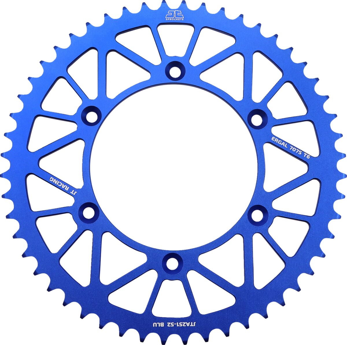 Bakdrev aluminium 52T — JT Sprockets JTA251.52BLU