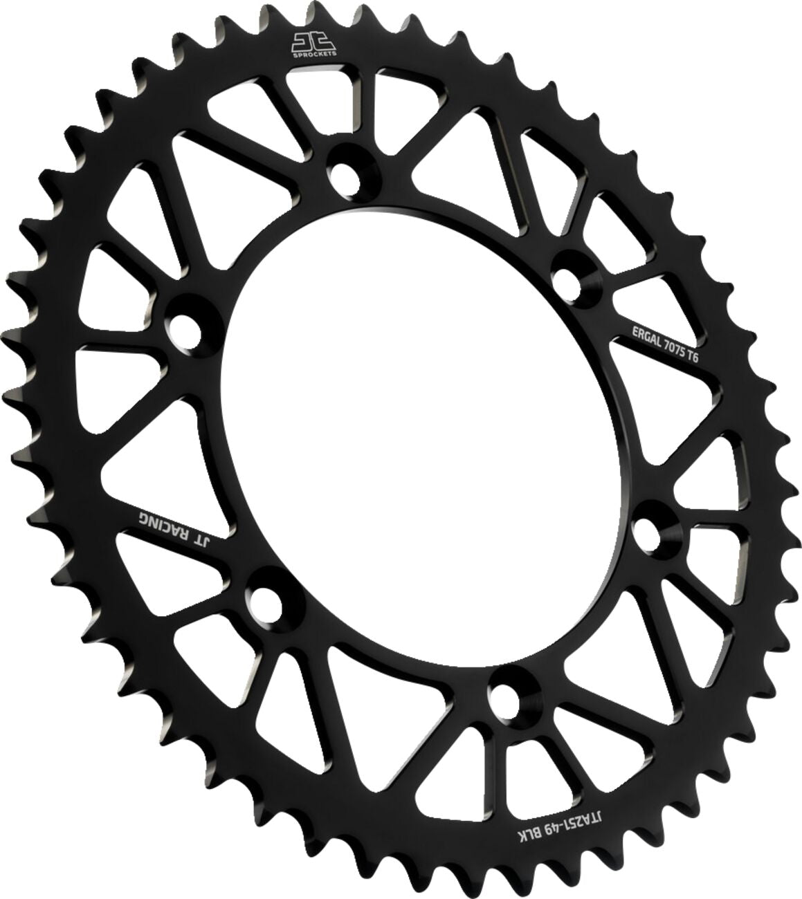 Bakdrev aluminium 49T — JT Sprockets JTA251.49BLK