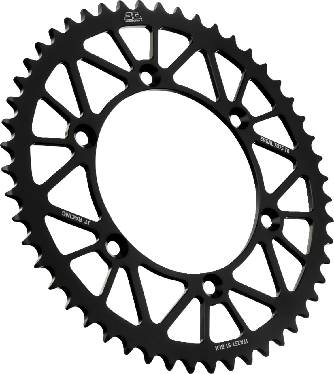 Bakdrev aluminium 51T — JT Sprockets JTA251.51BLK