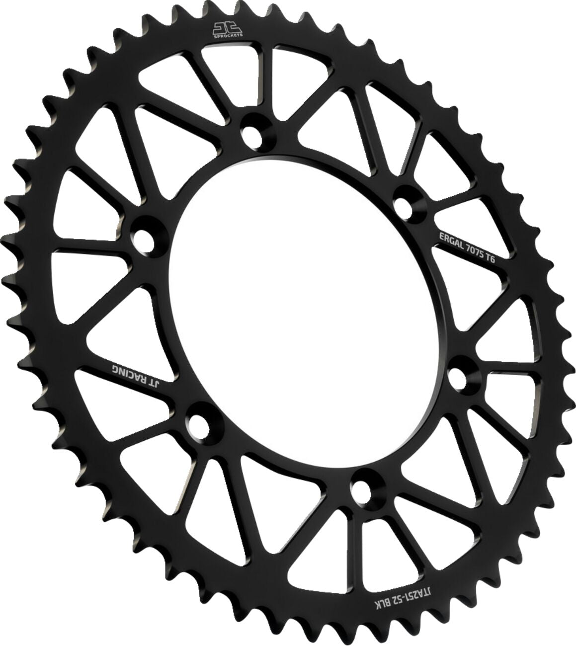 Bakdrev aluminium 52T — JT Sprockets JTA251.52BLK