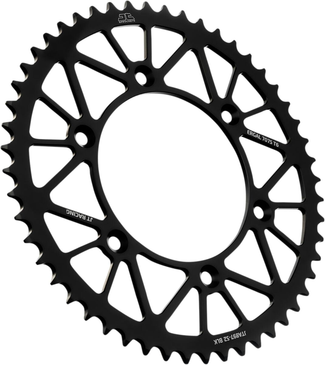Bakdrev aluminium 52T — JT Sprockets JTA897.52BLK