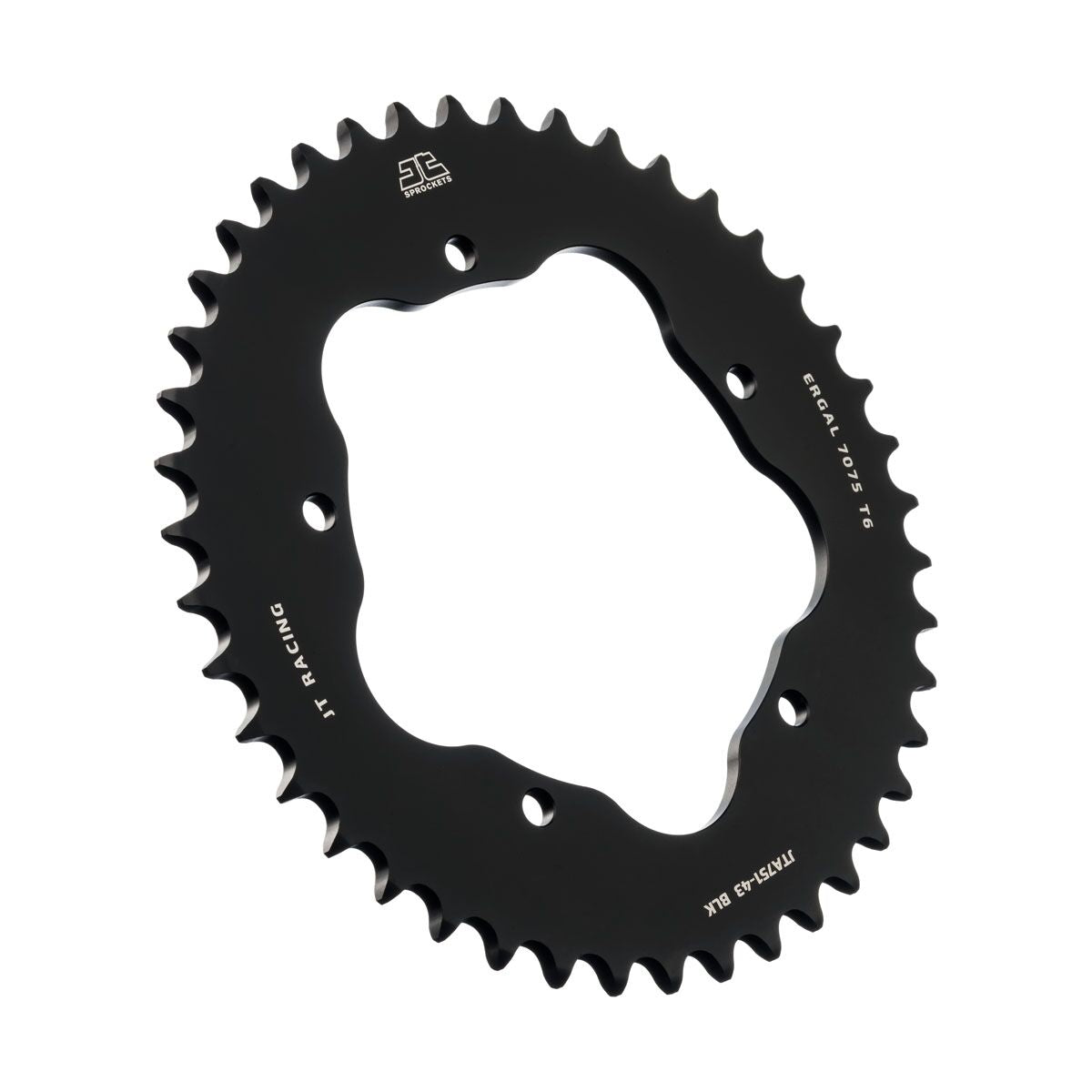 Bakdrev aluminium 520, 43T til Ducati HYPERMOTARD 950 ABS — JT Sprockets JTA751.43BLK