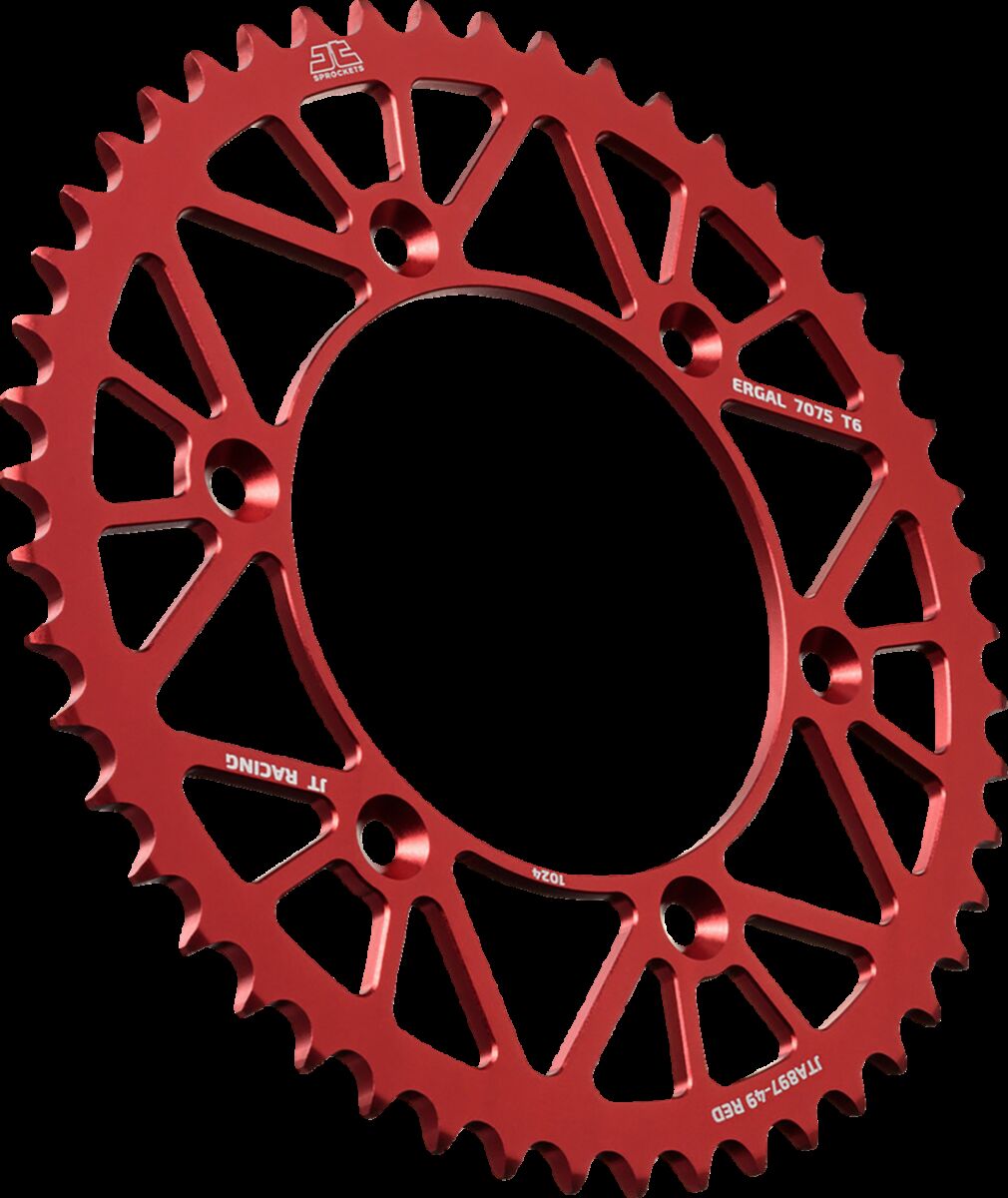 Bakdrev aluminium 49T — JT Sprockets JTA897.49RED