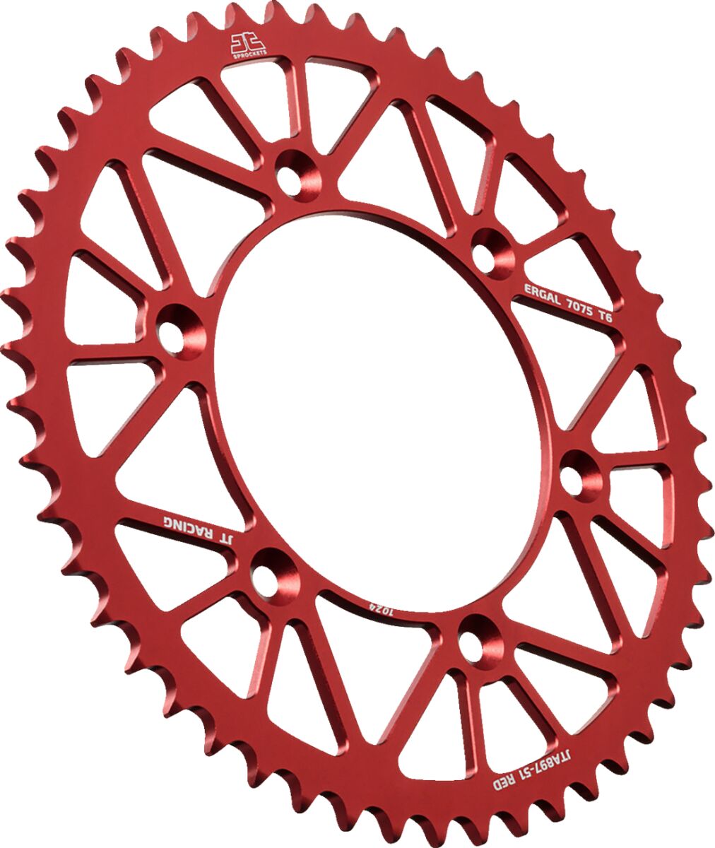 Bakdrev aluminium 51T — JT Sprockets JTA897.51RED