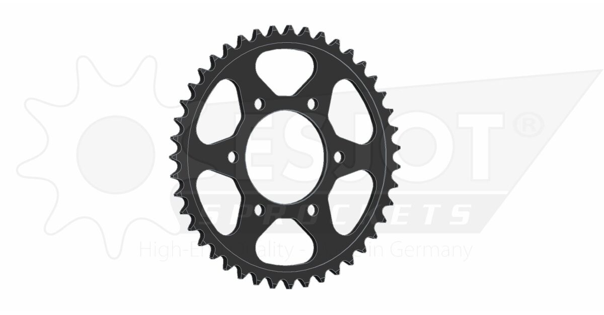 Bakdrev stål 525, 43T til Kawasaki — Esjot 50-29018-43