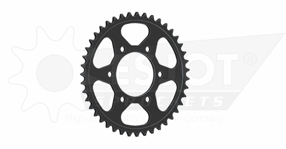 Bakdrev stål 525, 43T til Kawasaki — Esjot 50-29018-43