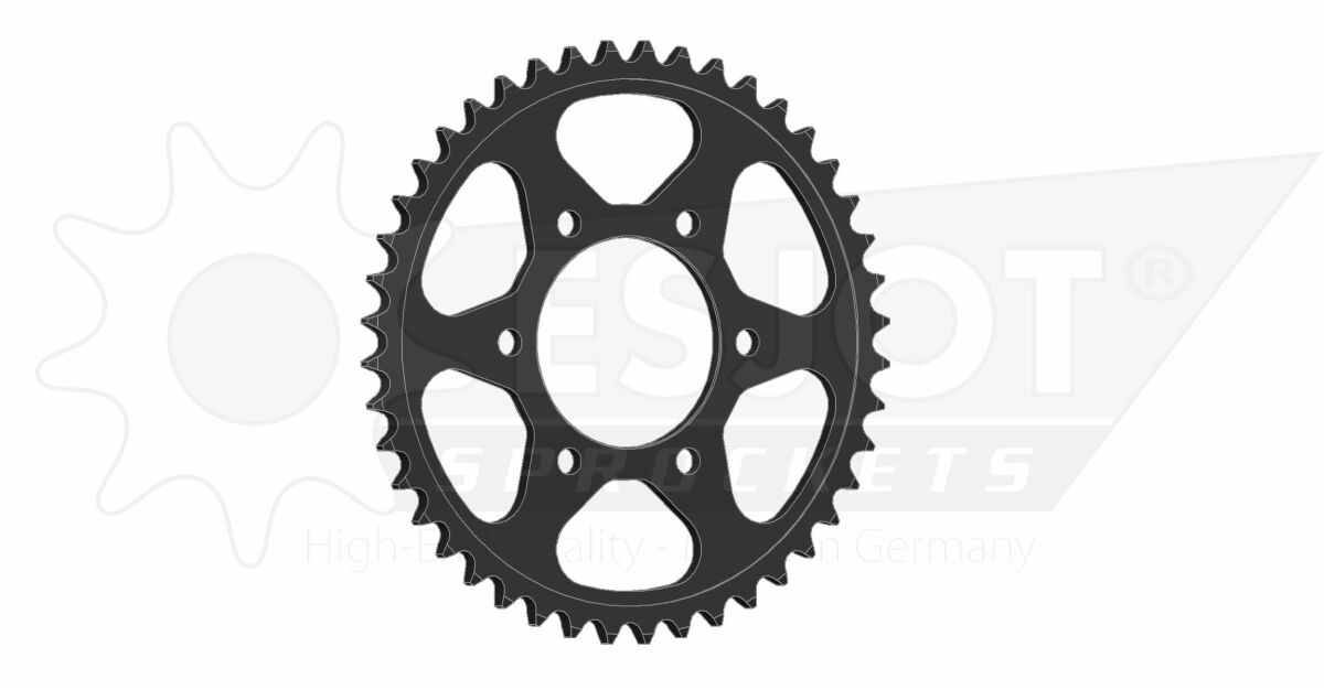 Bakdrev stål 525, 44T til Kawasaki — Esjot 50-29018-44