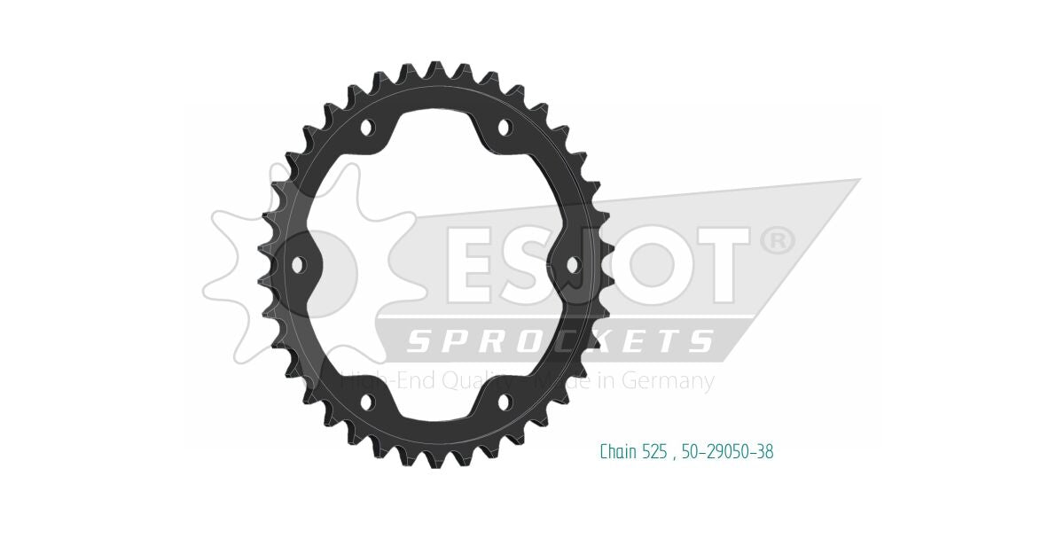 Bakdrev stål 525, 38T — Esjot 50-29050-38
