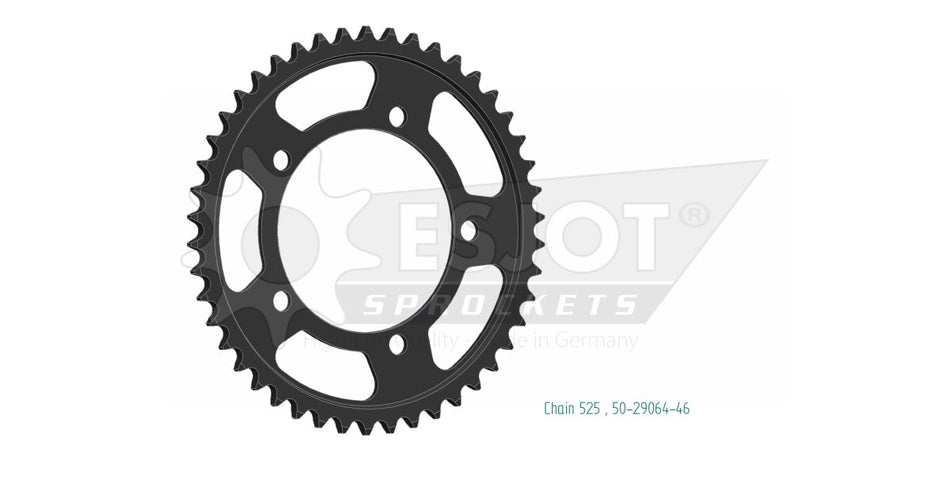 Bakdrev stål 525, 46T til BMW M 1000 RR ABS — Esjot 50-29064-46