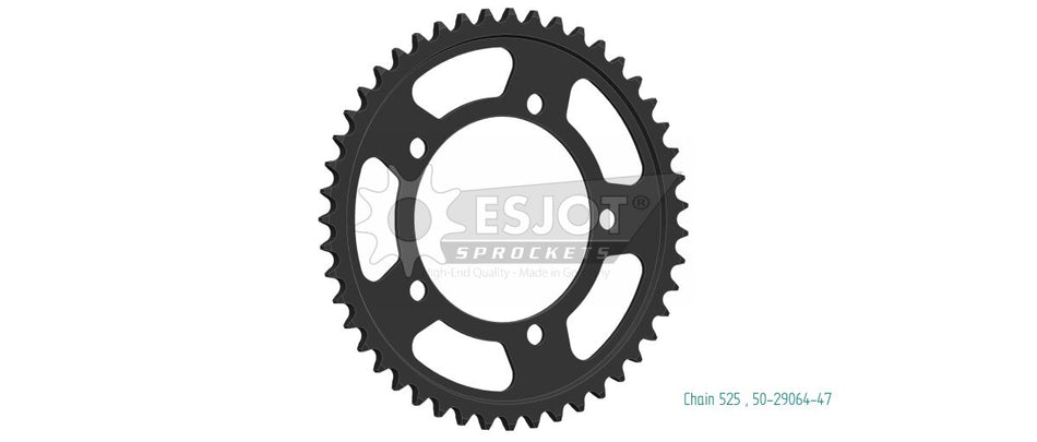 Bakdrev stål 525, 47T til BMW M 1000 R ABS — Esjot 50-29064-47