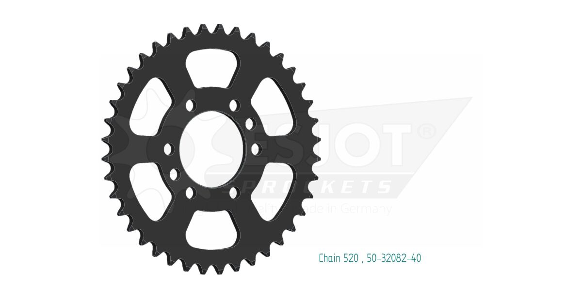 Bakdrev stål 520, 40T — Esjot 50-32082-40