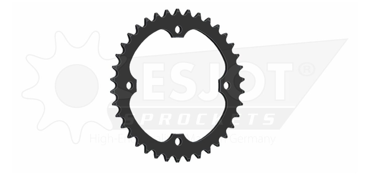 Bakdrev stål 520, 38T til Yamaha — Esjot 50-32114-38