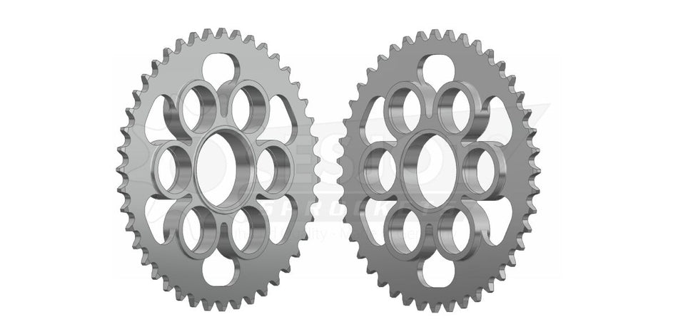 Bakdrev stål 520, 43T til Ducati PANIGALE V2 955 ABS — Esjot 50-32160-43