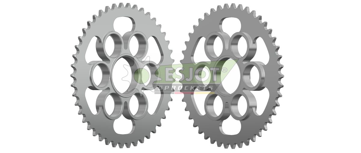 Bakdrev stål 520, 45T til Ducati STREETFIGHTER V2 955 ABS — Esjot 50-32160-45