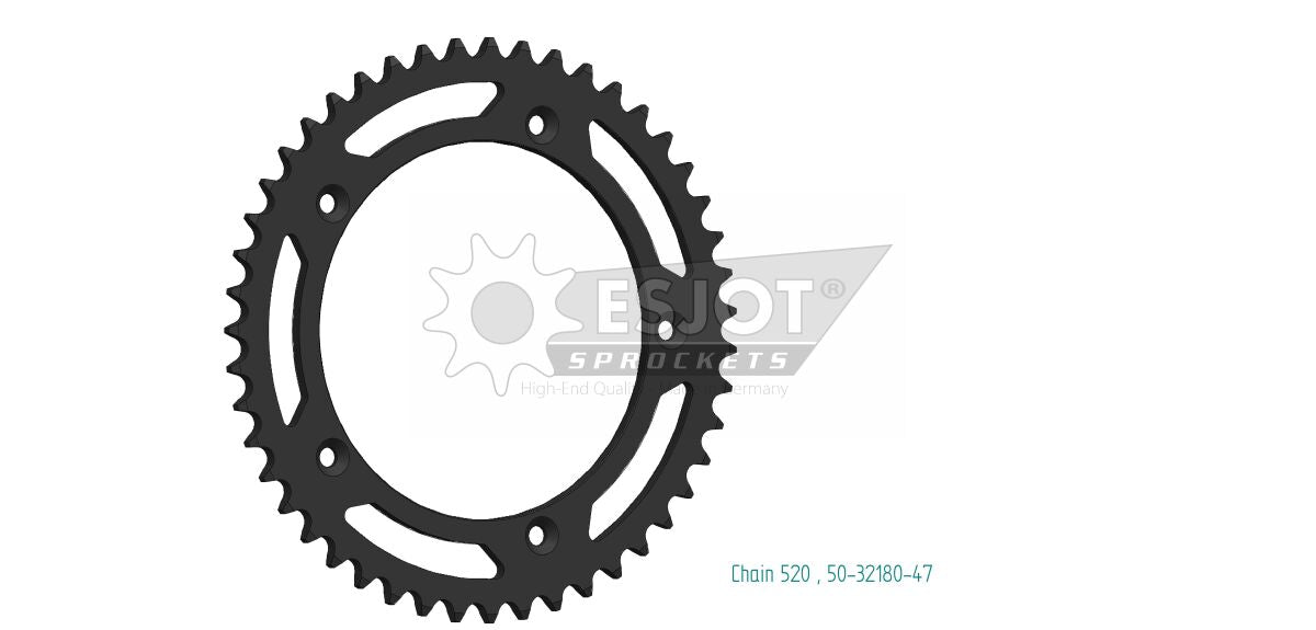 Bakdrev stål 520, 47T til Voge ADVENTURE 650 DSX ABS — Esjot 50-32180-47