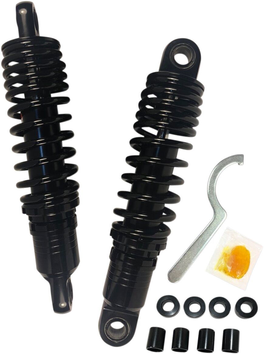 Bakdempere med fjær til Harley-Davidson — Drag Specialties Shocks C16-166NUAB