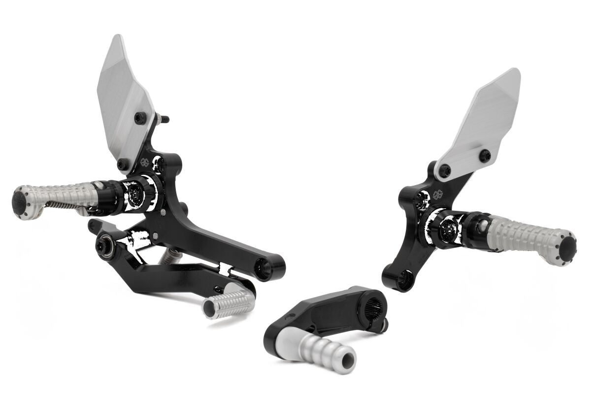 Rearsets, bak til BMW R 12 NINE T ABS — Gilles Tooling RCT10GT-BM10-BS