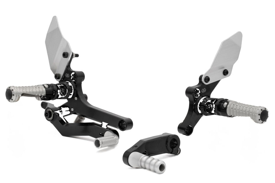 Rearsets, bak til BMW R 12 NINE T ABS — Gilles Tooling RCT10GT-BM10-BS
