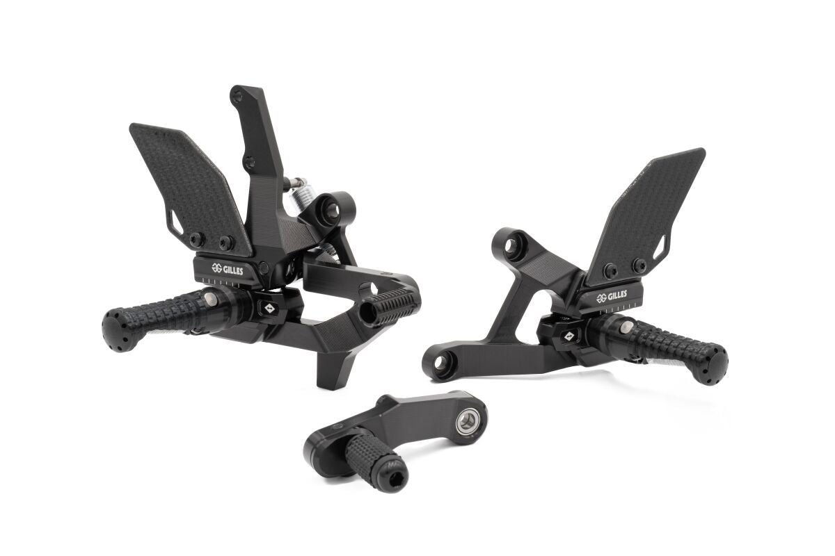 Rearsets, bak til BMW M 1000 XR ABS — Gilles Tooling VCR38GT2-BM01-B
