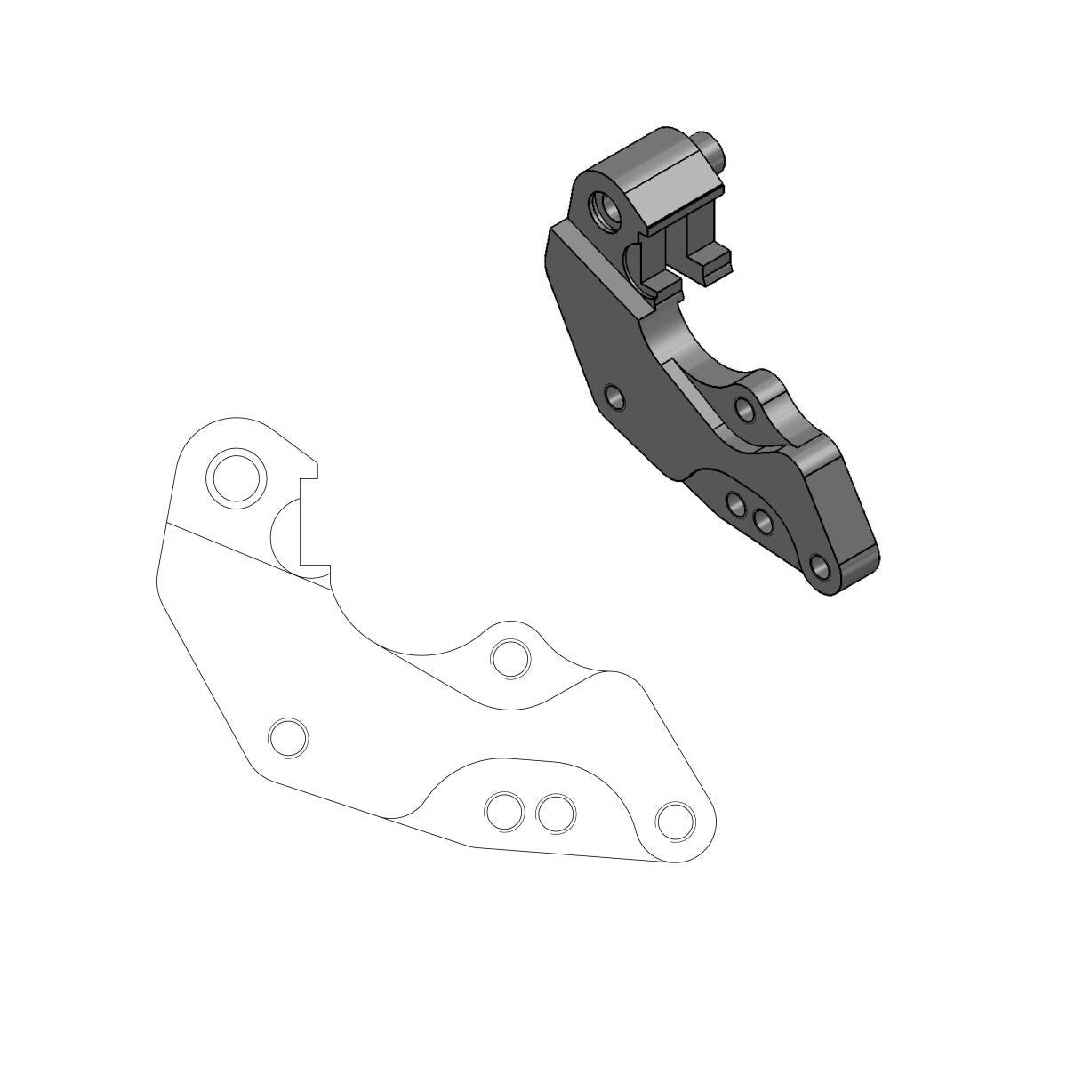 Bremsecalipere, foran — Moto-Master 211056