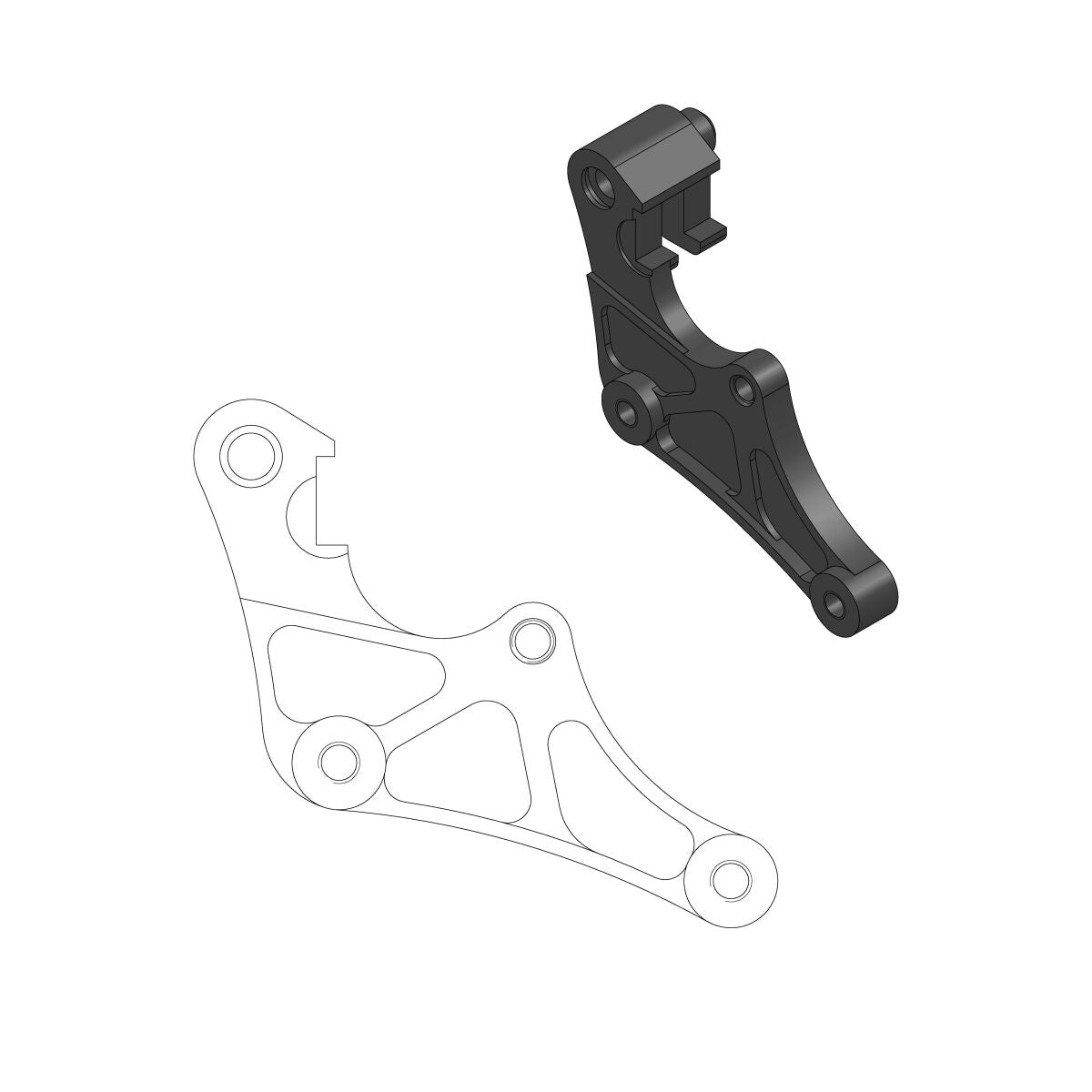 Bremsecalipere, foran — Moto-Master 211074