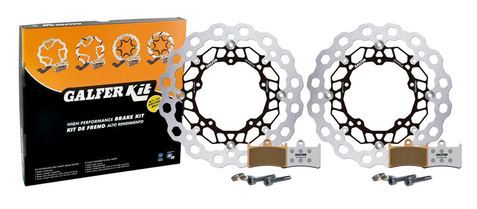Ombyggingssett bremser, foran til Yamaha XP 530 T-Max — Galfer KG4982QS